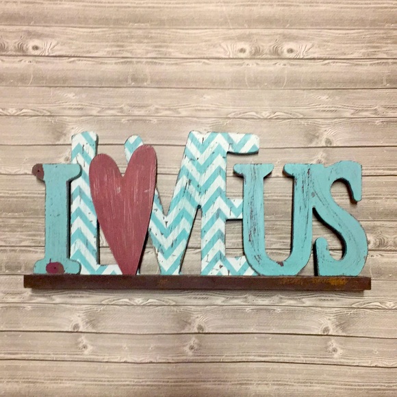 Hobby Lobby Other - I Love Us Wood Decor